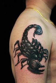 ლამაზი რეალისტური მკლავი დიდი მკლავის პინცეტების tattoo ნიმუში