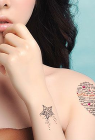 Beautiful arm star tattoos