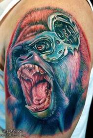 pattern ng tattoo orangutan ng braso