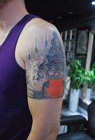 arm Thai transfer Lahu tattoo patroon