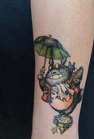 cute little chinchillas tattoo on the arm