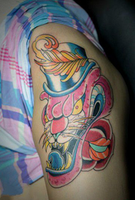 ʻO Pink Leopard Avatar Creative tattoo