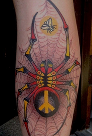 gamba super cool modello classico tatuaggio ragno
