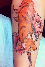 Arm Farbe Fuchs Tattoo Muster
