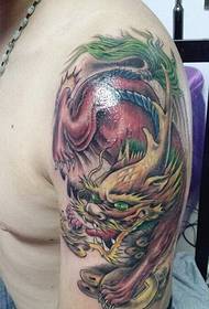 modello di tatuaggio di truppe coraggiose braccio maschile