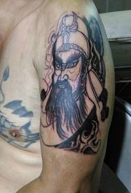 Arm di charme classicu di personalità Tatuatu Guan Gong