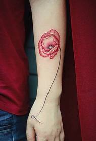 super dziwny wzór tatuażu piękny kwiat
