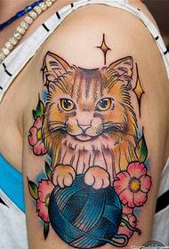 Gambar lengan tato cat rambut warna