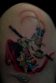 arms cute Qitian Dasheng Sun Wukong tattoo work