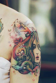 female arm beautiful medu Sha Tattoo