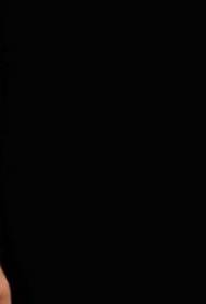పెయింటెడ్ ముళ్ల రేఖాగణిత పంక్తులు పక్షి పచ్చబొట్టు నమూనా