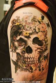 Arc koponya tetoválás minta