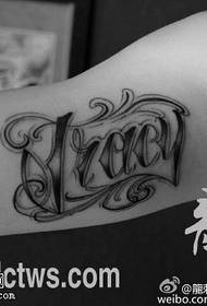 Arm anglický květ tetování vzor
