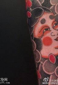 Modello tatuaggio colorato arte tradizionale