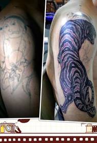 Guan Gong Tattoo βραχίονα Tattoo Shank Τατουάζ κάλυψης τατουάζ