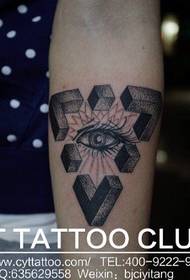 Eredeti design szem tetoválás