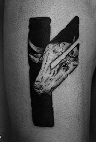 Dhizaini dhizaini antelope musoro tattoo maitiro