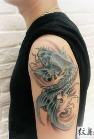 Modello di tatuaggio maschile calamaro grande braccio Daquan