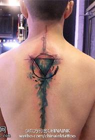 Modeli i tatuazhit me trekëndësh trekëndëshi me stil evropian dhe amerikan