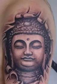 Будданың үлкен қолы дәстүрлі татуировкасы