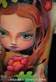 Modello di tatuaggio carino bambina sole