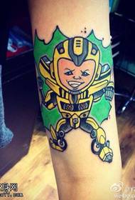 Modello di tatuaggio robot personalità braccio