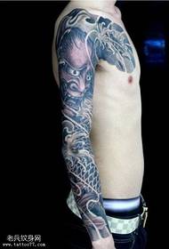 Classic koi tattoo pattern