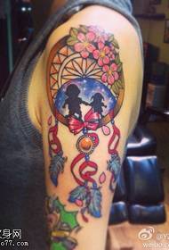 Kar színű személyiség álom catcher tetoválás illusztráció
