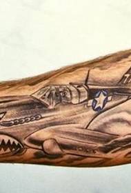 Smuk luftplanbillede tatovering