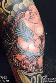 Klasikinis, gerai atrodantis „Maitreya“ tatuiruotės modelis
