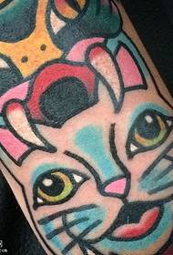 Graffiti tabby tattoo pattern