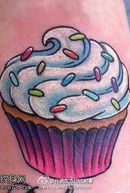 Modello di tatuaggio gelato dipinto