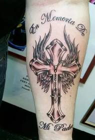 Verschillende mode cross tattoo