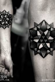 Τρισδιάστατο μοτίβο δερματοστιξιών τατουάζ ματαιοδοξίας