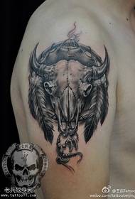 Teroristu antilope di mudellu di tatuaggio di antilope