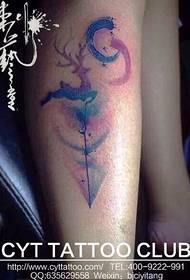 Braccio personalità, acquerello, tatuaggio cervo