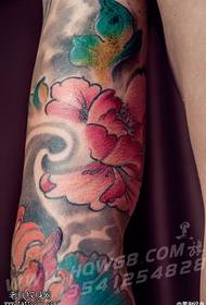 Ink atmospheric lotus tattoo pattern