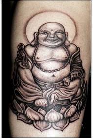 unha tatuaxe de Maitreya que ri a miúdo