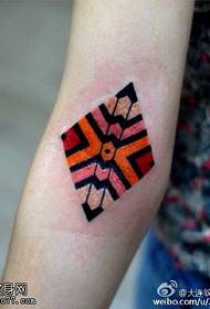 Geometrické linie pop styl tetování vzor