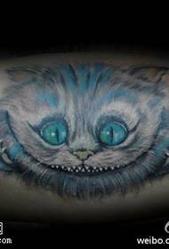 Blue eye cat cat tattoo naqara