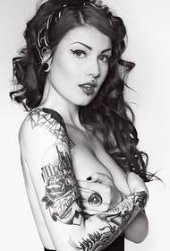 Tatuaggio di moda per donne sexy europee e americane