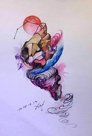 Tatuaje de cantante principal Sycamore de deseño orixinal