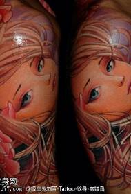 Frumos model de tatuaje sirena drăguță
