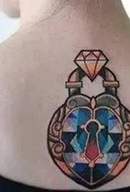 Pob zeb diamond blingbling tattoo