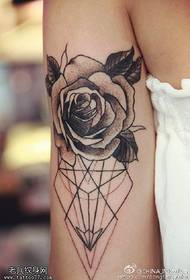 Classical rose geometric mutsara we tattoo maitiro