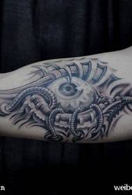 Ijesztő horror 3D szem tetoválás minta