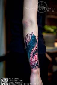 Tatuaggio personalizzato di colore pesante europeo e americano