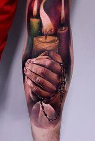 Tsarin tattoo kyandir mai amfani da 3D na gaske