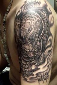 Tatuaje de unicornio de brazo fresco