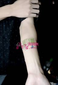 Gambar tato barcode lengen ijo